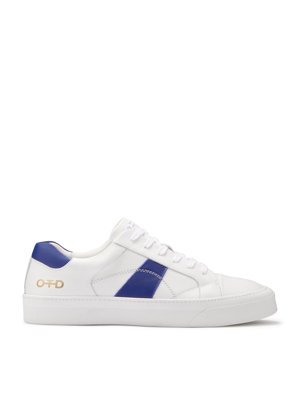 Leather Low-Top Sneaker (White)